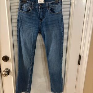 Abercrombie Kids Blue Straight Jeans 13/14 Regular Fit